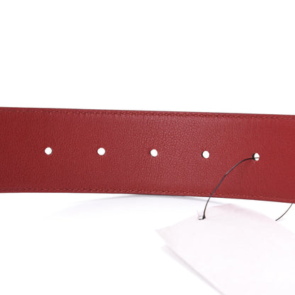 Gucci Guccissima Feline Plaque Belt 90 36 Hibiscus Red 3 of 5