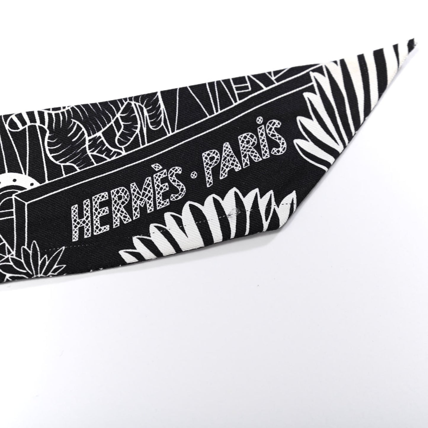 Silk Animapolis Twilly Black White