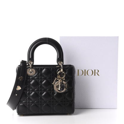 Christian Dior Lambskin Cannage Small My ABCDior Lady Dior Black 11 of 11