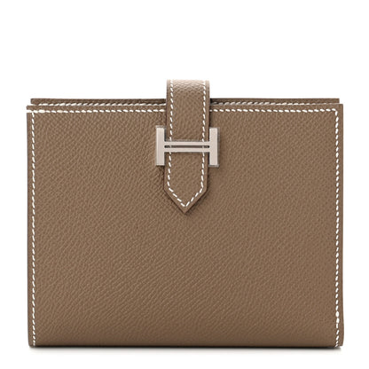Hermes Epsom Bearn Compact Wallet Etoupe 1 of 7