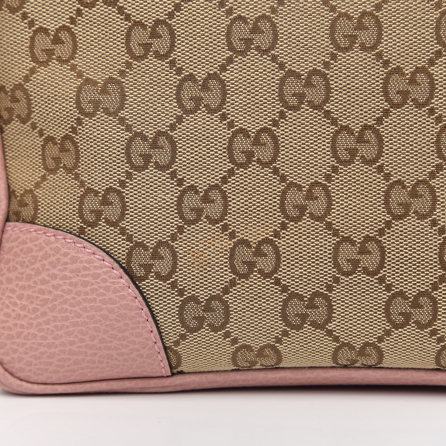Monogram Small Bree Tote Beige Soft Pink