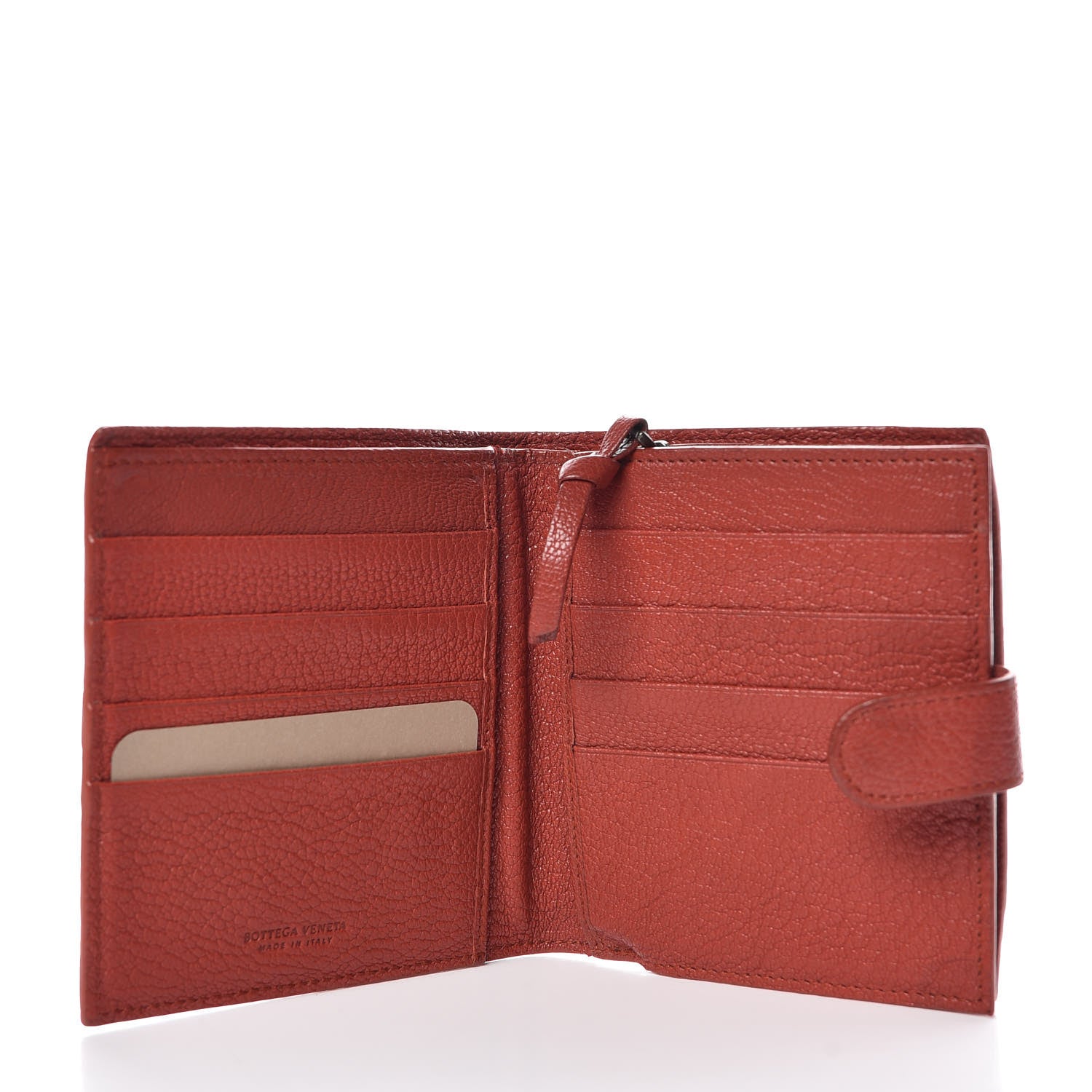 Bottega Veneta Goatskin Intrecciato French Compact Wallet 5 of 11