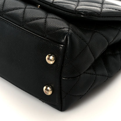 Chanel Caviar Quilted Extra Mini Coco Handle Flap Black 11 of 11