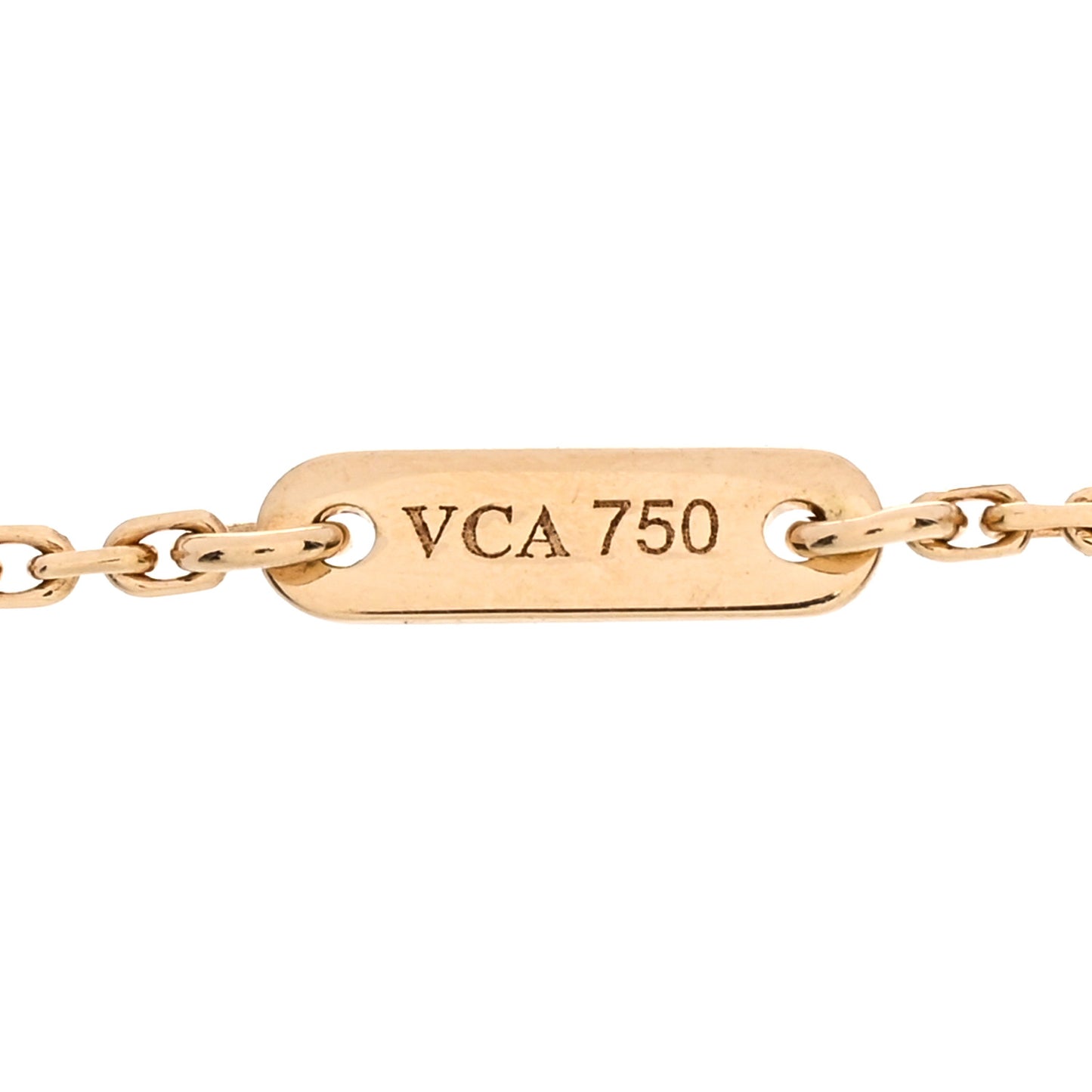 18K Yellow Gold Mother of Pearl Sweet Alhambra Bracelet