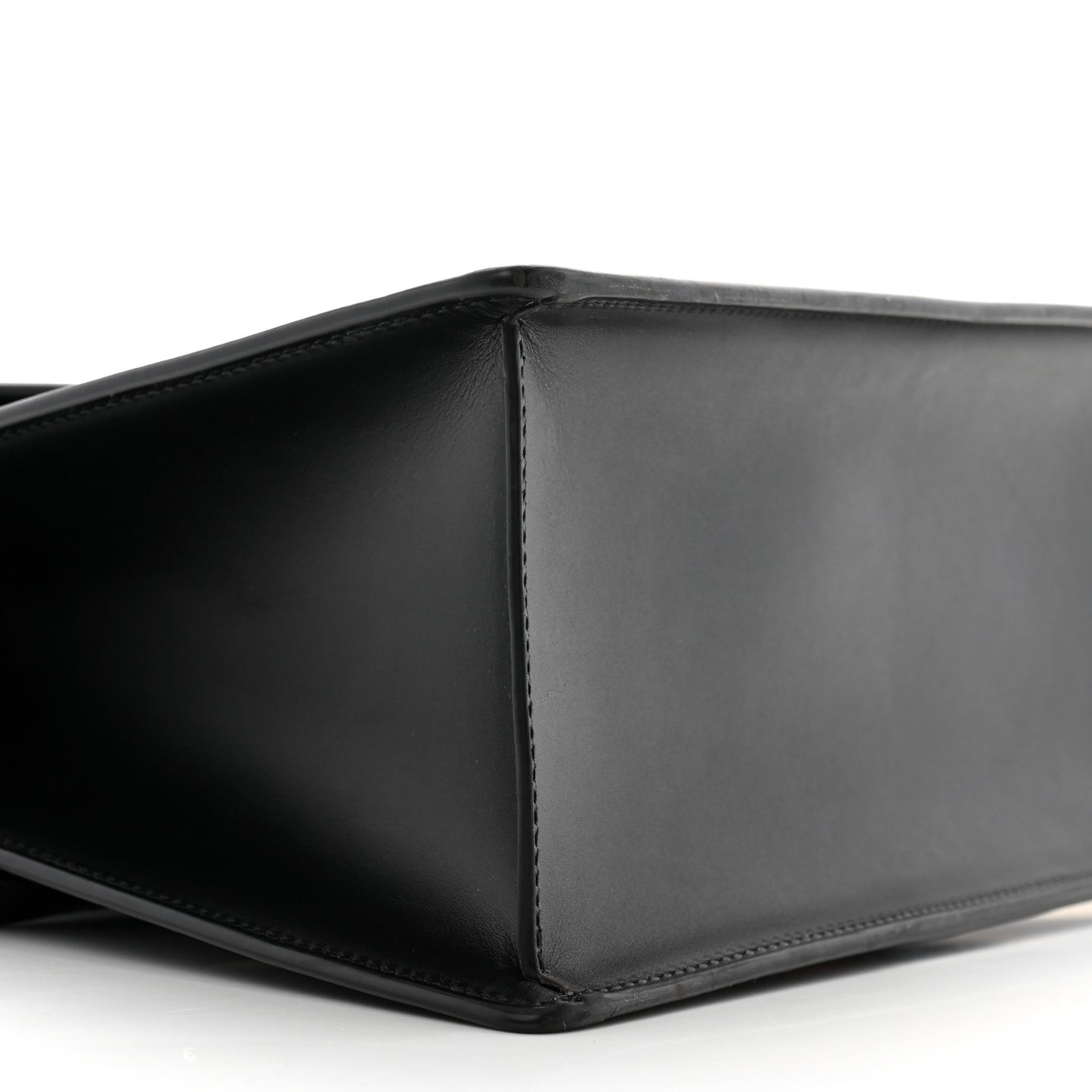 Calfskin Medium Sylvie Top Handle Bag Black