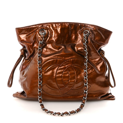 Chanel Patent Bonbons Shopper Tote Bronze 1 of 10