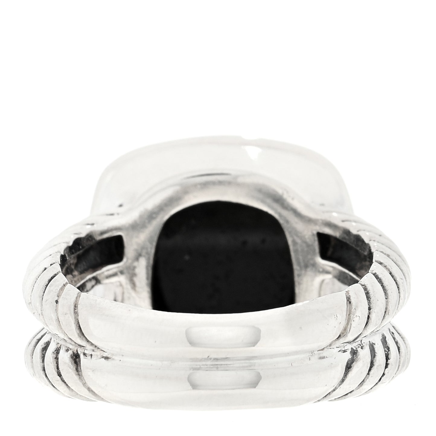 Sterling Silver Diamond Black Onyx 11mm Albion Ring 53 6.25