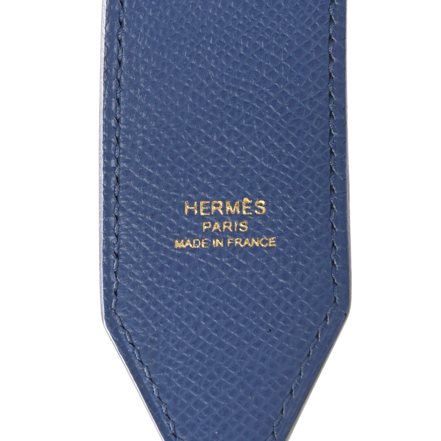 Epsom 40mm Tressage Shoulder Strap Bleu Brighton Capucine Bleu Saphir
