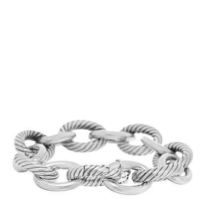 David Yurman Sterling Silver 17mm Extra Large Oval Link Bracelet 2 of 3