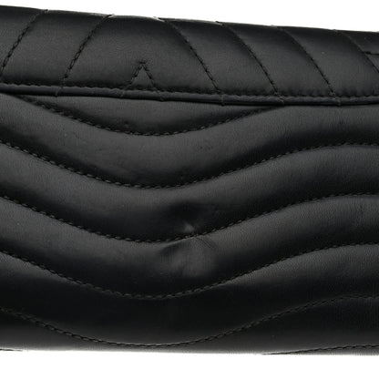 Louis Vuitton Calfskin New Wave Long Wallet Black 8 of 10