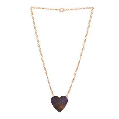 Irene Neuwirth 18K Rose Gold Boulder Opal One of a Kind Love Pendant Necklace 3 of 6
