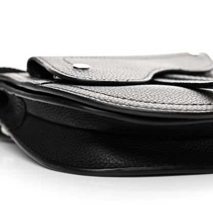Christian Dior Grained Calfskin Saddle Messenger Bag Black 9 of 14