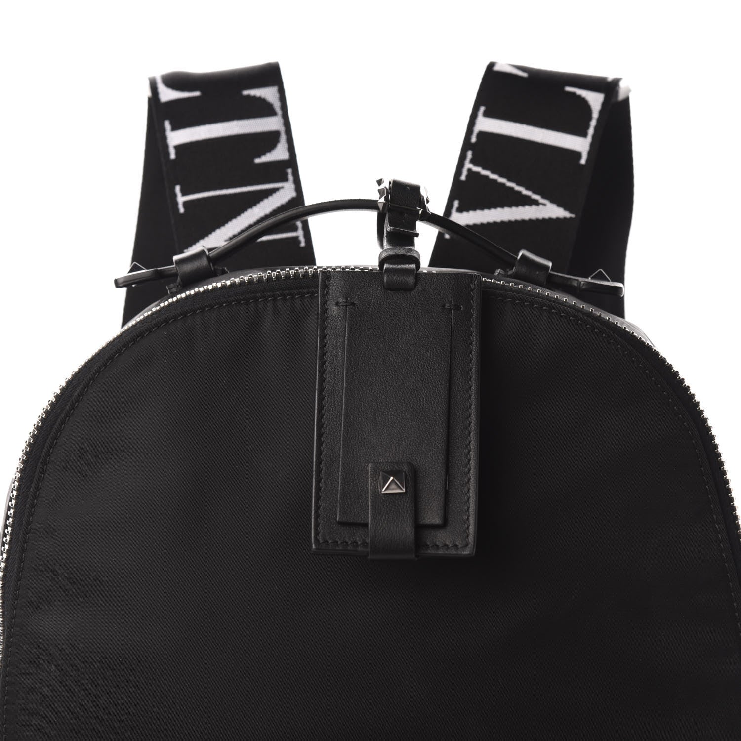 Valentino Garavani Nylon VLTN Rockstud Backpack Black 9 of 9