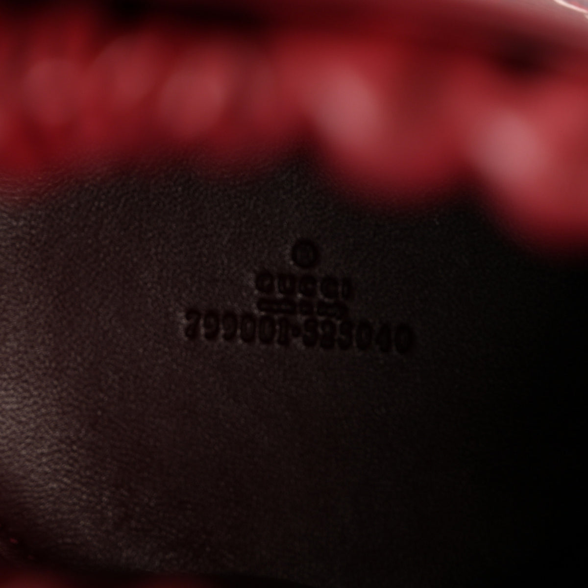 Gucci GG Shadow Monogram Mini Bucket Bag Rosso Ancora Red 6 of 9