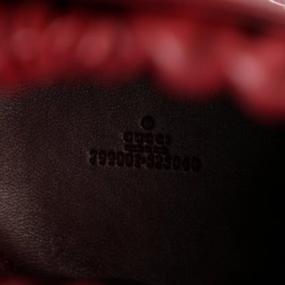 Gucci GG Shadow Monogram Mini Bucket Bag Rosso Ancora Red 6 of 9