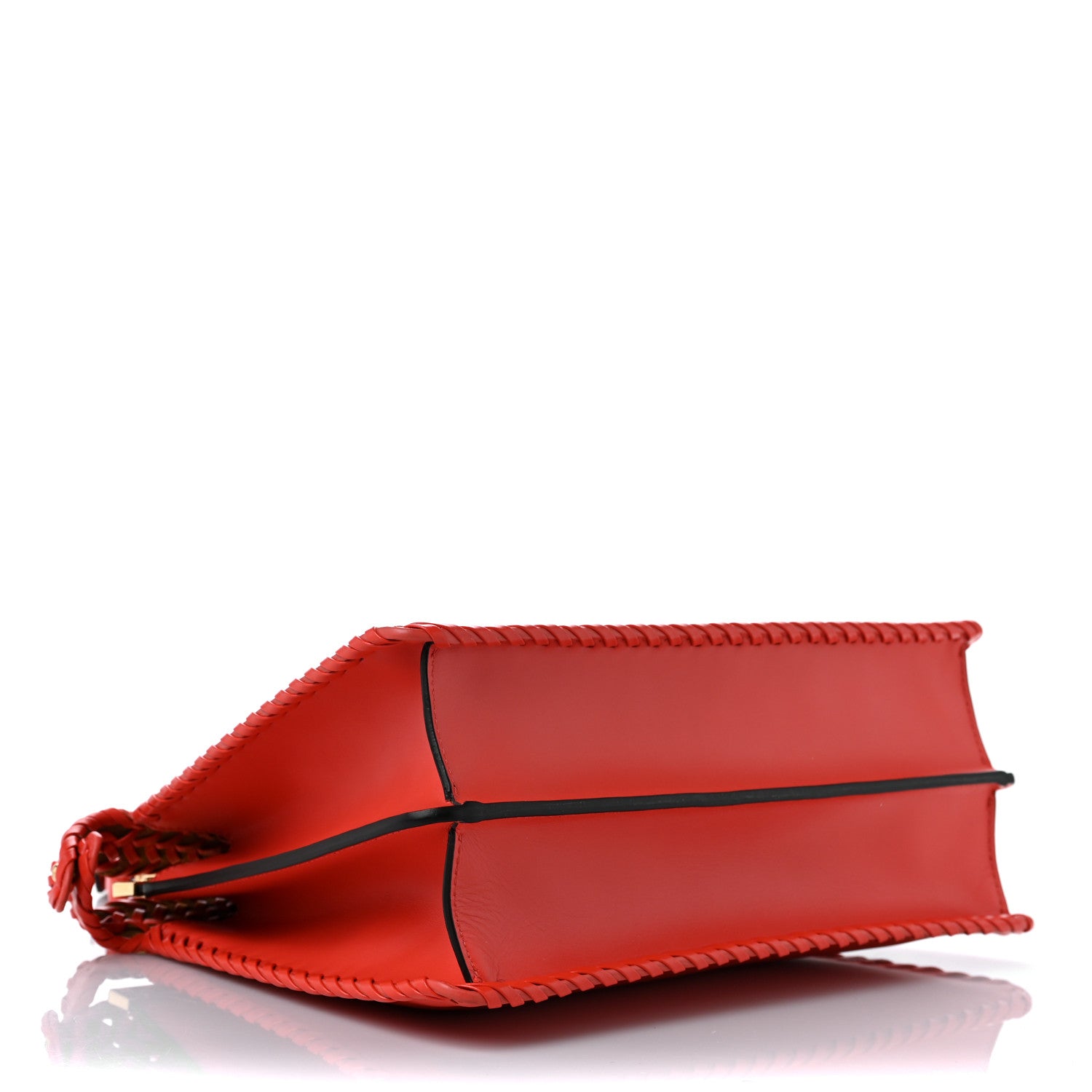 Fendi Vitello King Ceylon Shiny Nappa Woven Medium Peekaboo I SEE U Satchel Tulipano 4 of 8