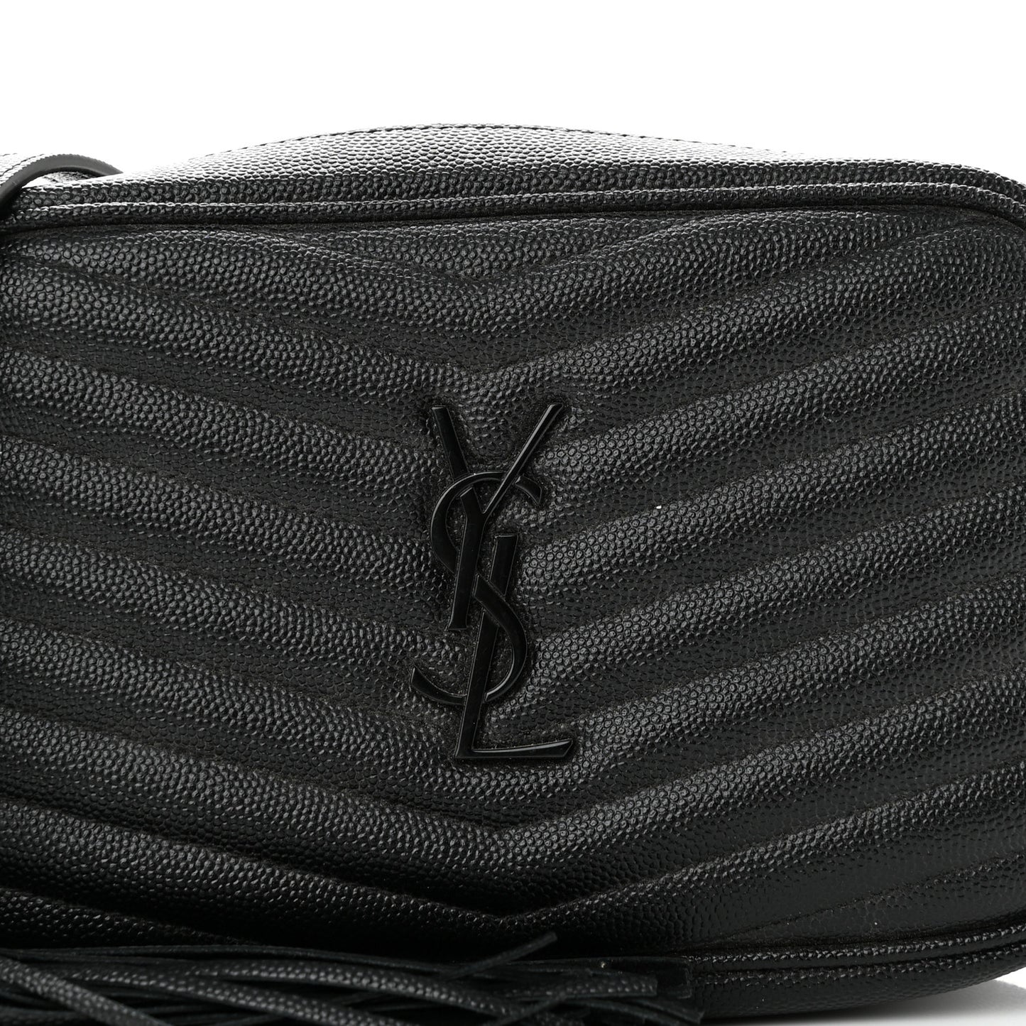 Grain De Poudre Matelasse Monochrome Monogram Mini Lou Camera Bag Black