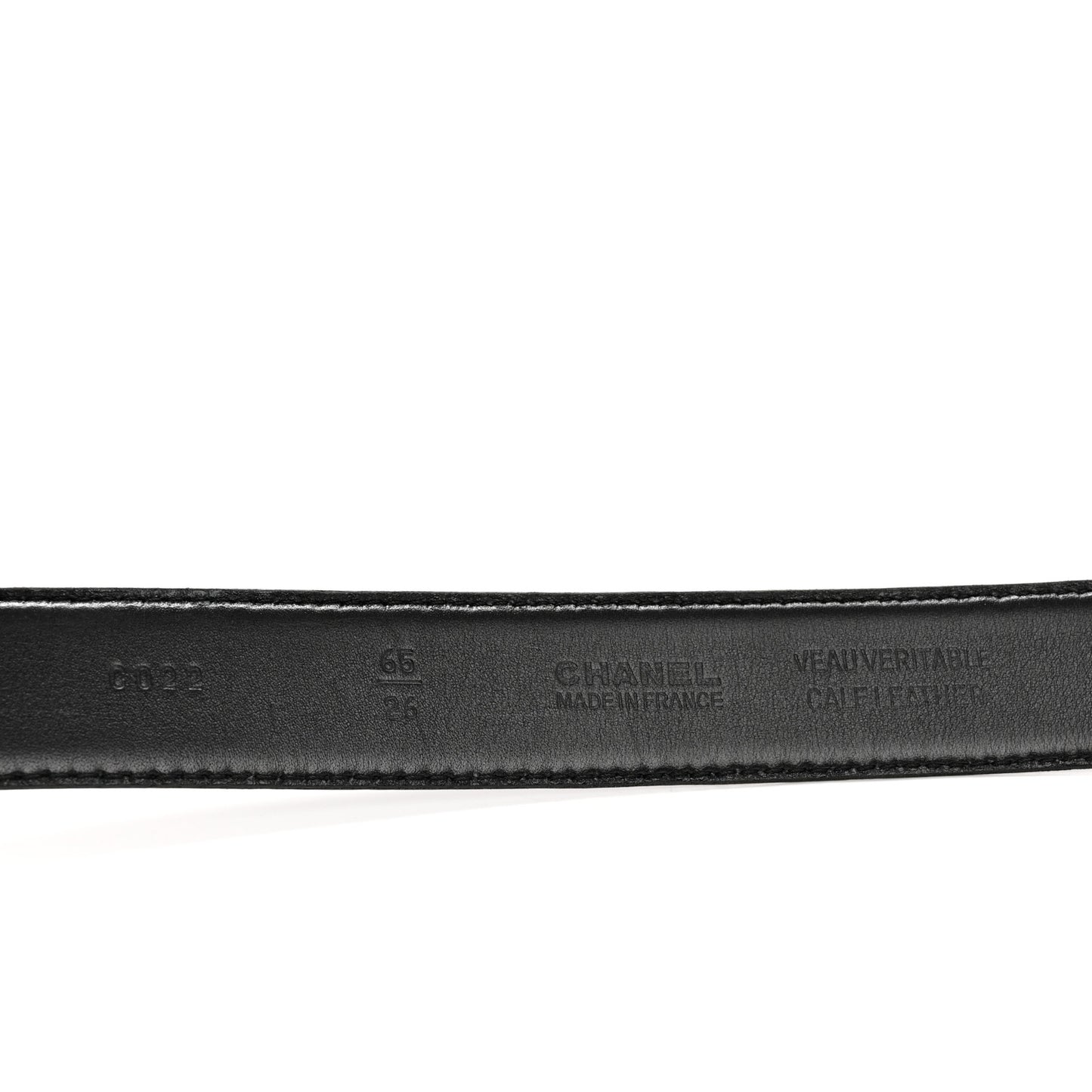 Calfskin CC Belt 65 26 Black