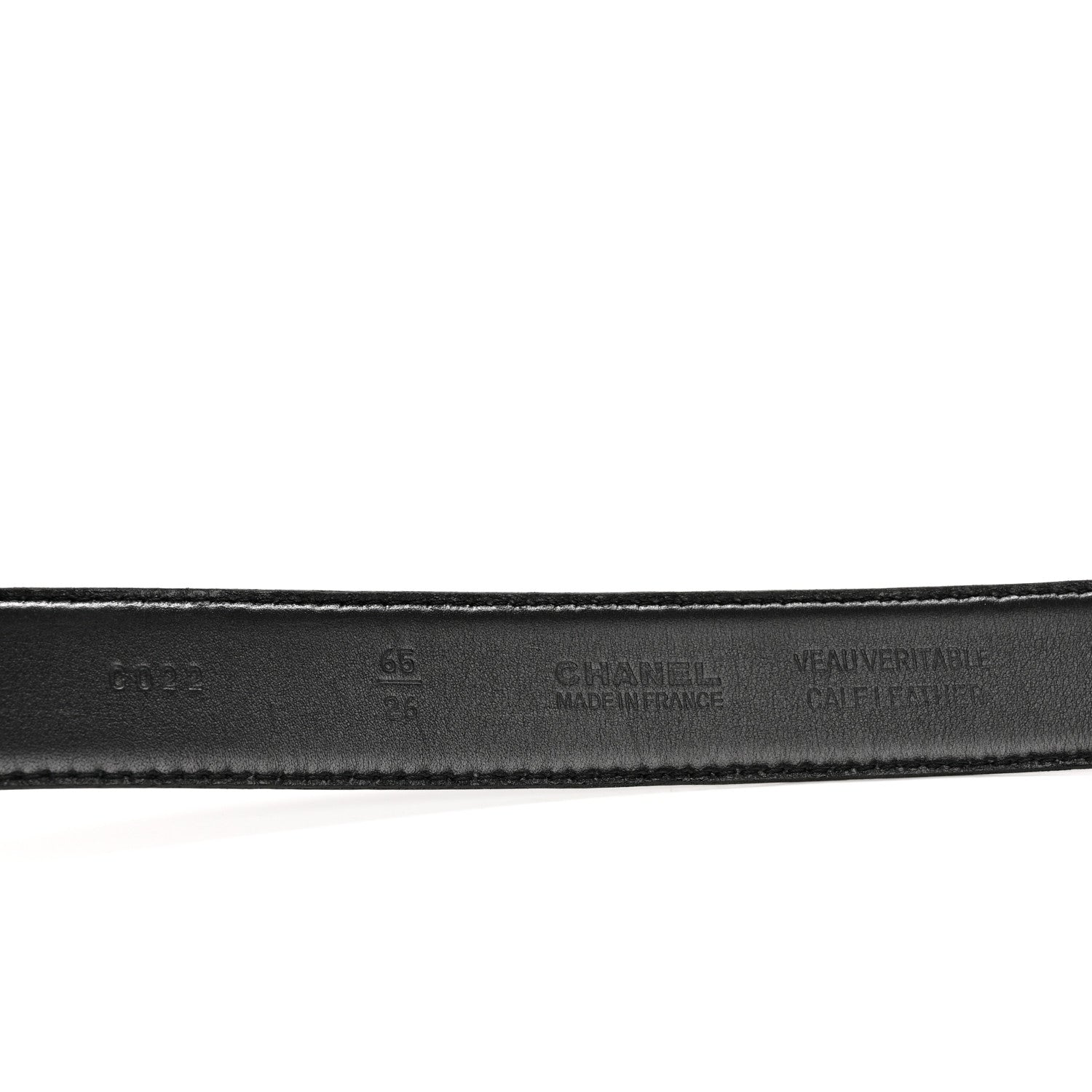 Chanel Calfskin CC Belt 65 26 Black 5 of 10