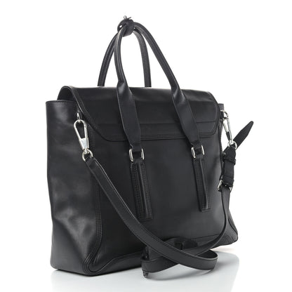 3.1 Phillip Lim Smooth Calfskin Large Pashli Satchel Black 3 of 16