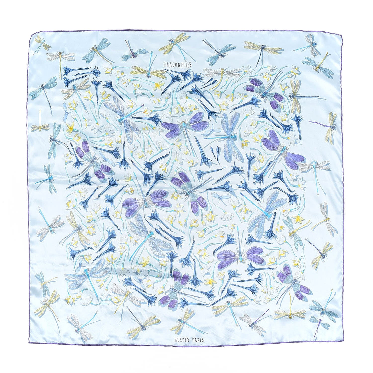 Hermes Silk Dragonflies Scarf 70 1 of 6