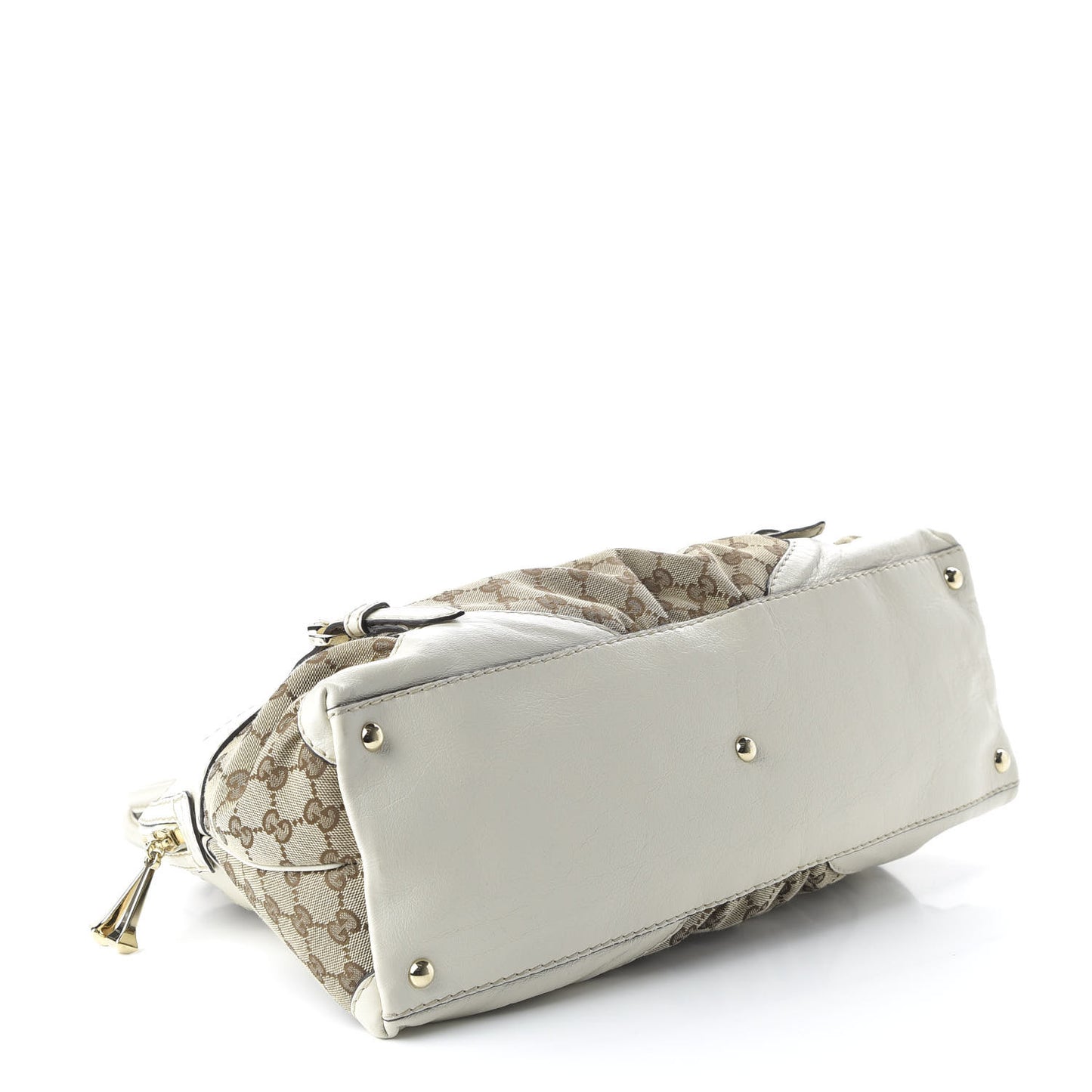 Monogram Medium Horsebit Nail Boston Off White