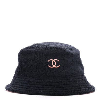 Chanel Cotton Terry Cloth CC Bucket Hat M 3 of 8