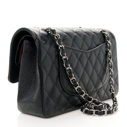 Chanel Caviar Quilted Medium Double Flap Black 3 of 12