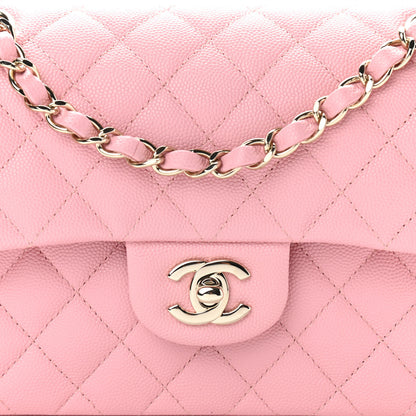 Chanel Caviar Quilted Small Double Flap Pink 8 of 11