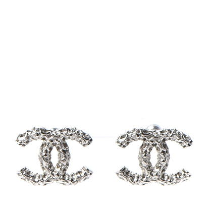 Chanel CC Earrings Silver 1 of 5