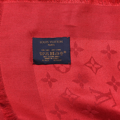 Louis Vuitton Silk Wool Monogram Shawl Pomme D'Amour 3 of 3
