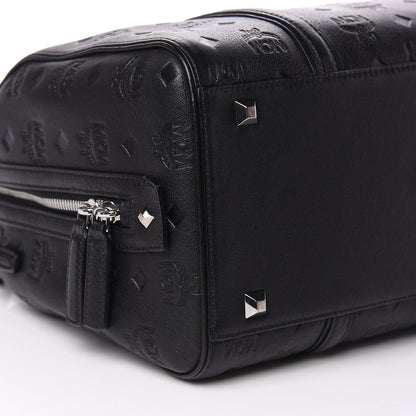 MCM Visetos Medium Essential Boston Bag Black 8 of 11