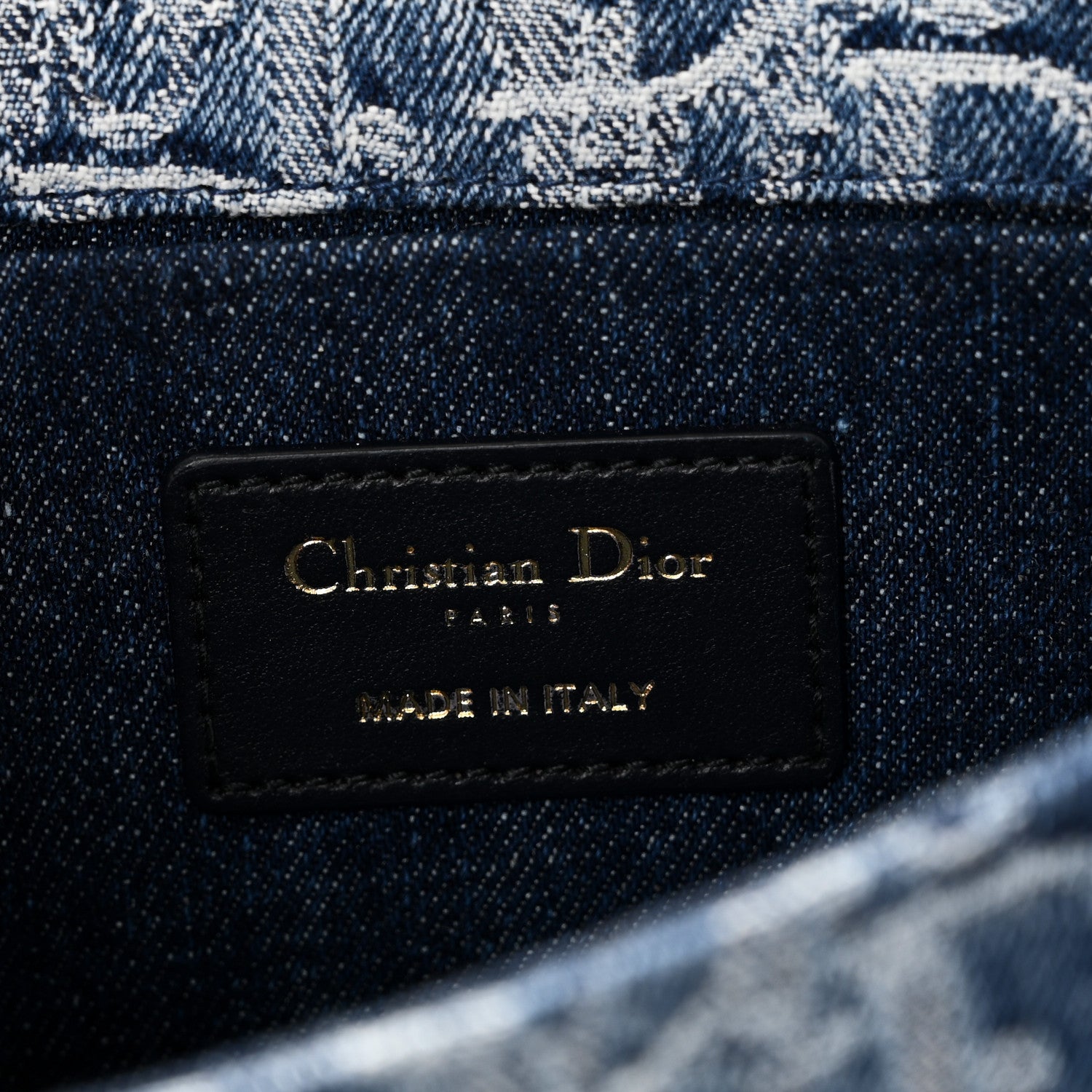 Christian Dior Denim Oblique 30 Montaigne East West Chain Flap Bag 6 of 9