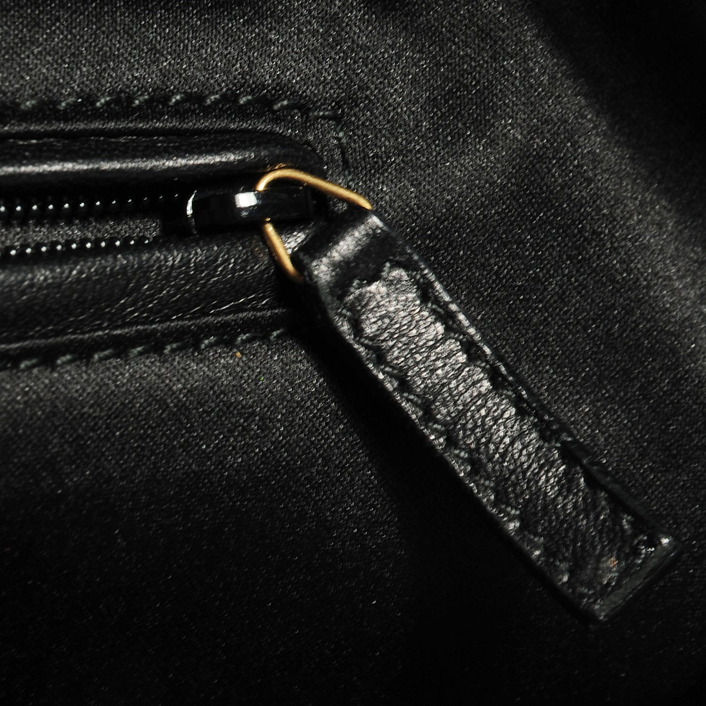 Leather Large Roady Navy