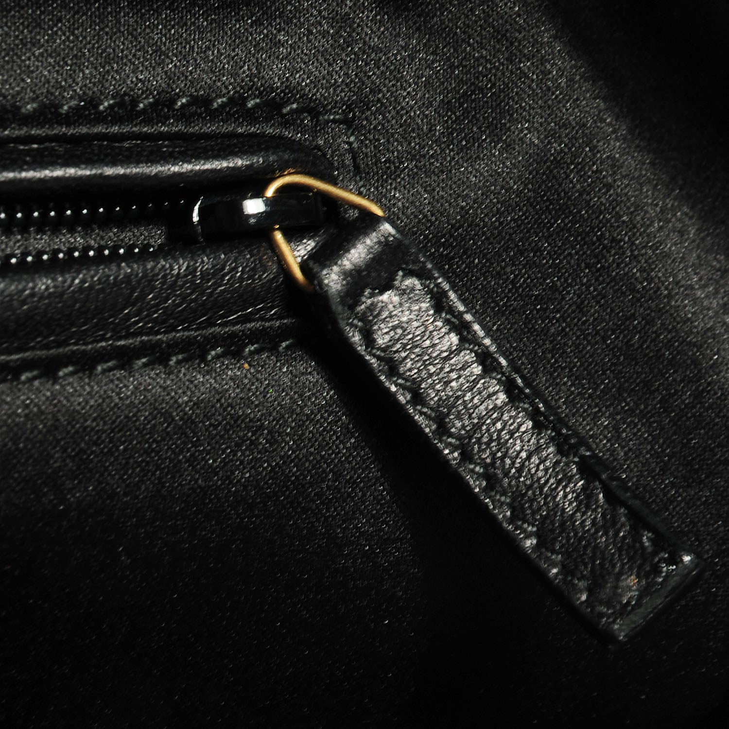 Saint Laurent Leather Large Roady Navy 8 of 10