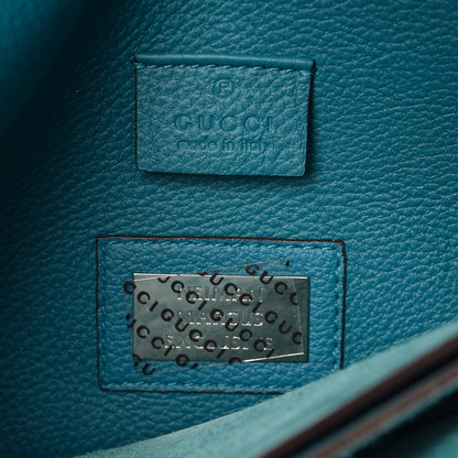 Gucci Soft Calfskin Small Jackie Shoulder Bag Blue 6 of 8