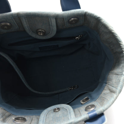 Chanel Denim Small Deauville Tote Light Blue 6 of 12