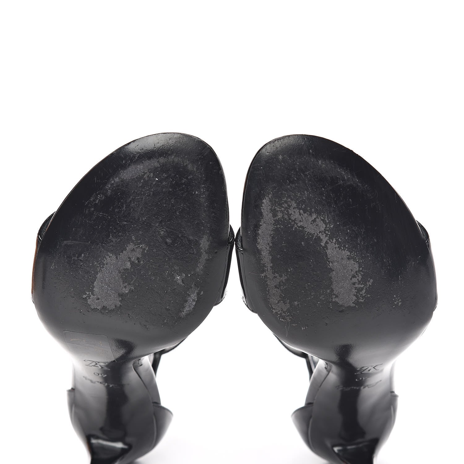 Louis Vuitton Patent Monogram Call Back Sandals 40 Black 8 of 10