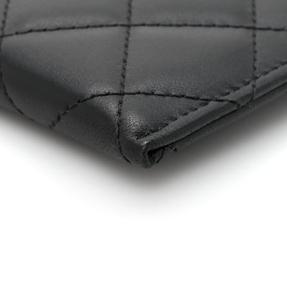 Chanel Lambskin Quilted Classic Zip Pouch Black 8 of 10