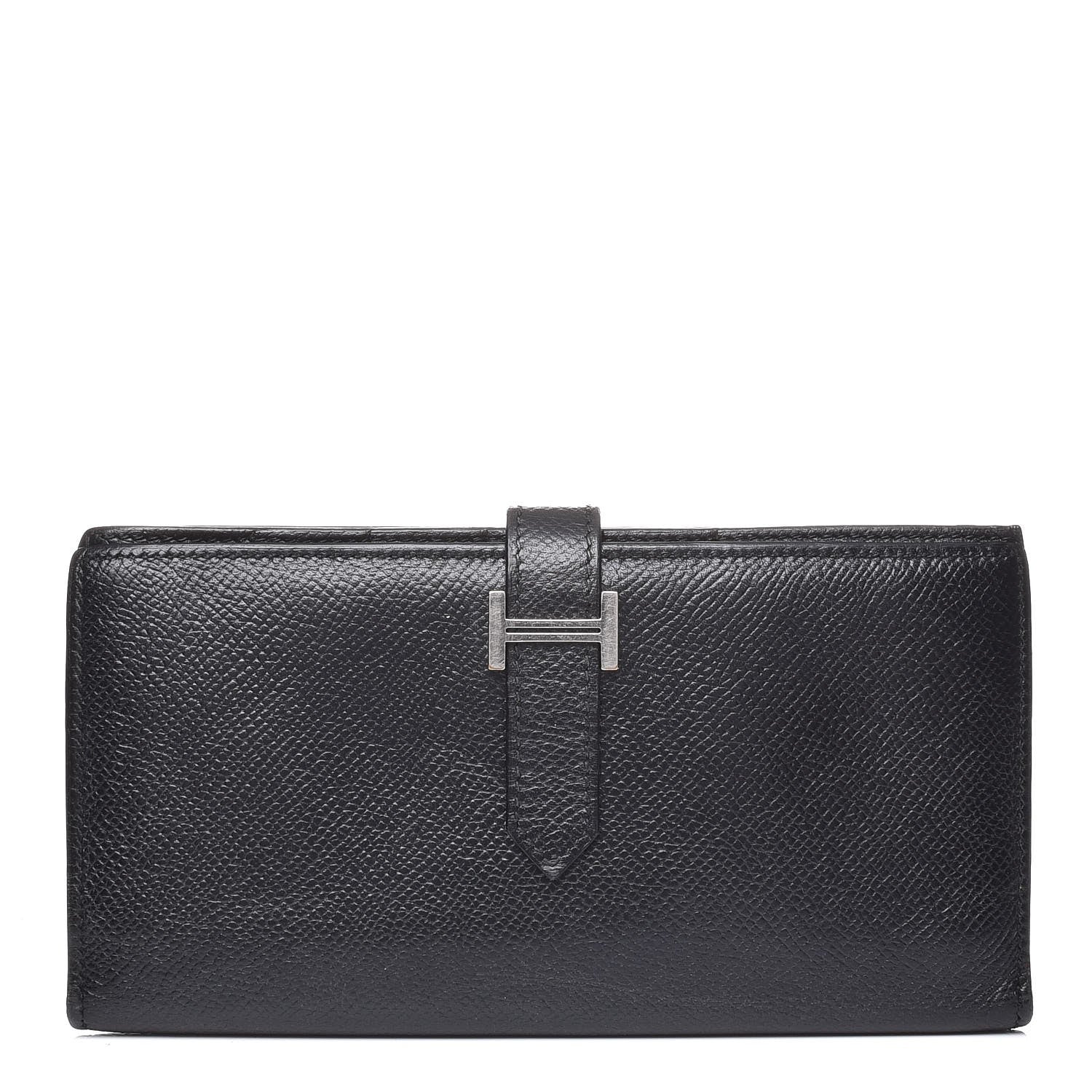 Hermes Epsom Bearn Gusset Wallet Black 1 of 6