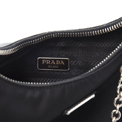 Prada Nylon Re-Edition 2005 Shoulder Bag Black 6 of 13