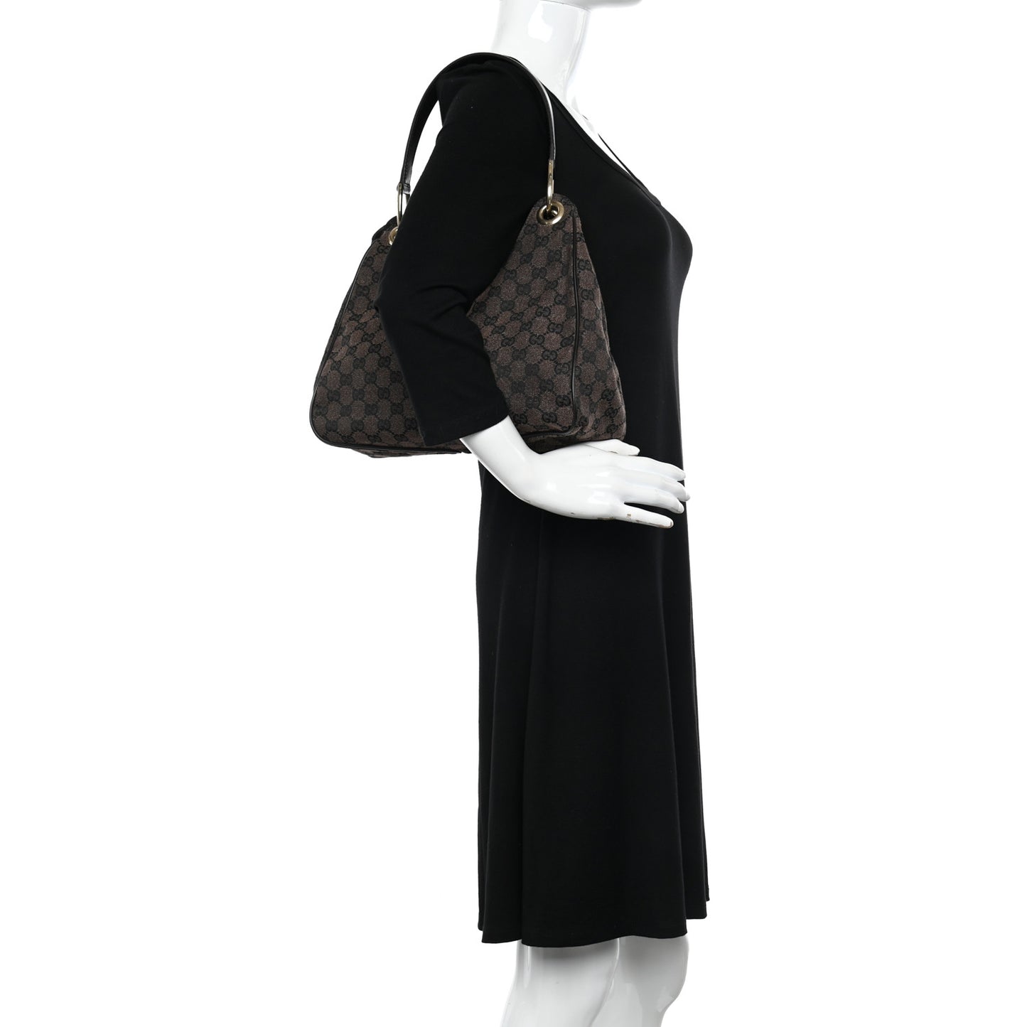 Monogram Hobo Dark Brown