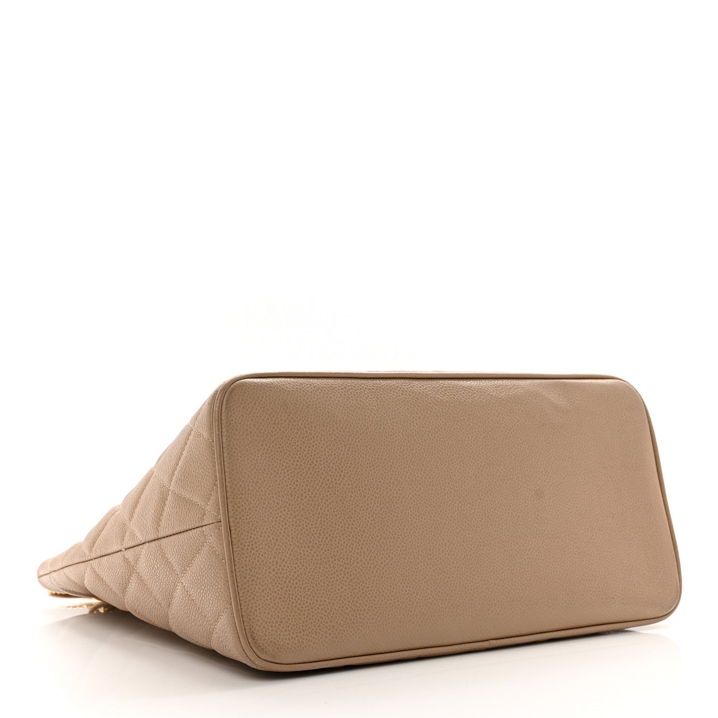 Caviar Quilted Medallion Tote Beige
