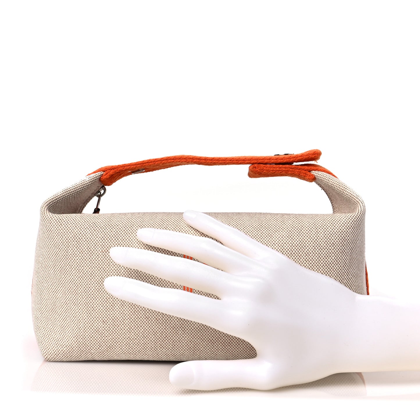 Canvas Small Bride-A-Brac Pouch Natural Orange