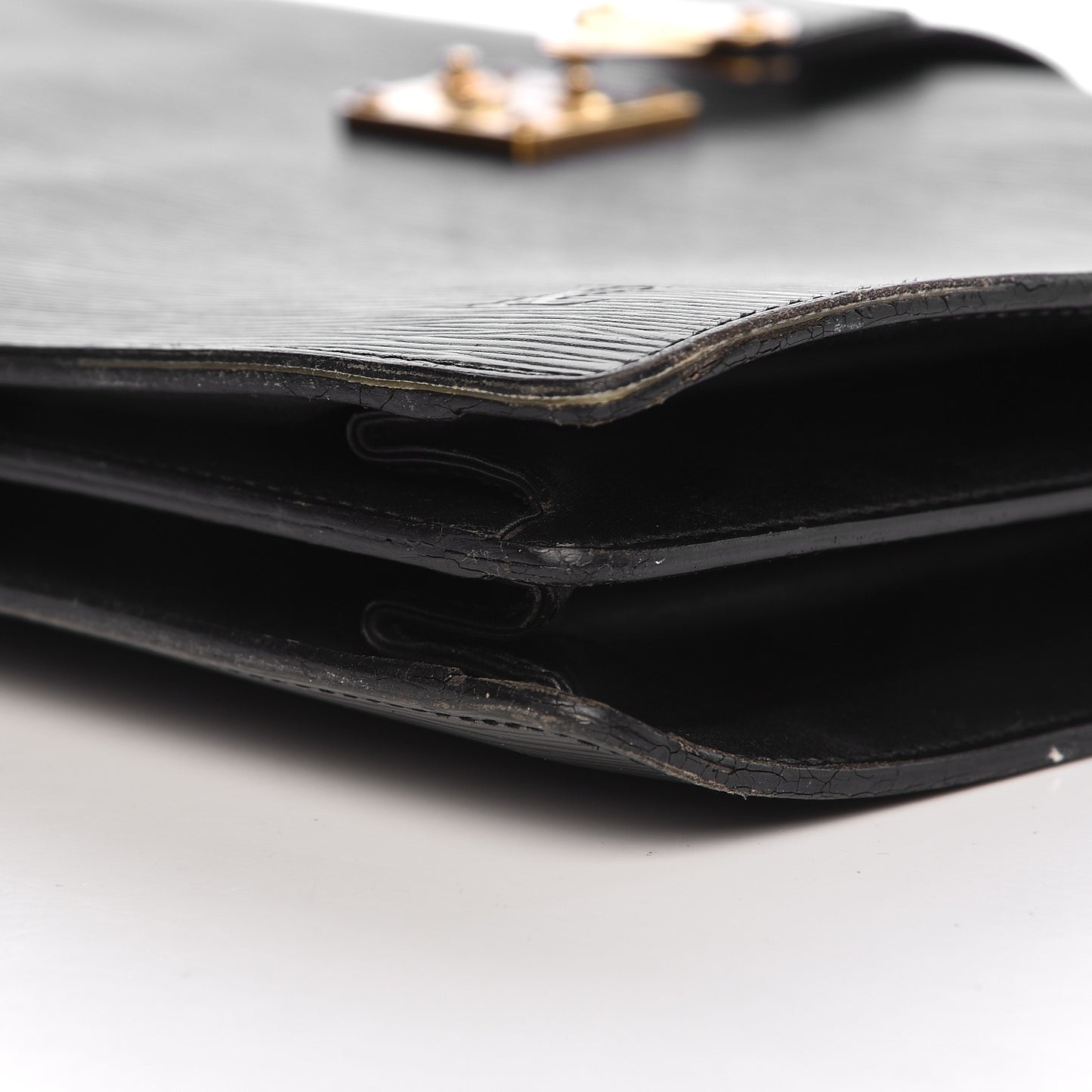 Epi Serviette Fermoir Briefcase Black