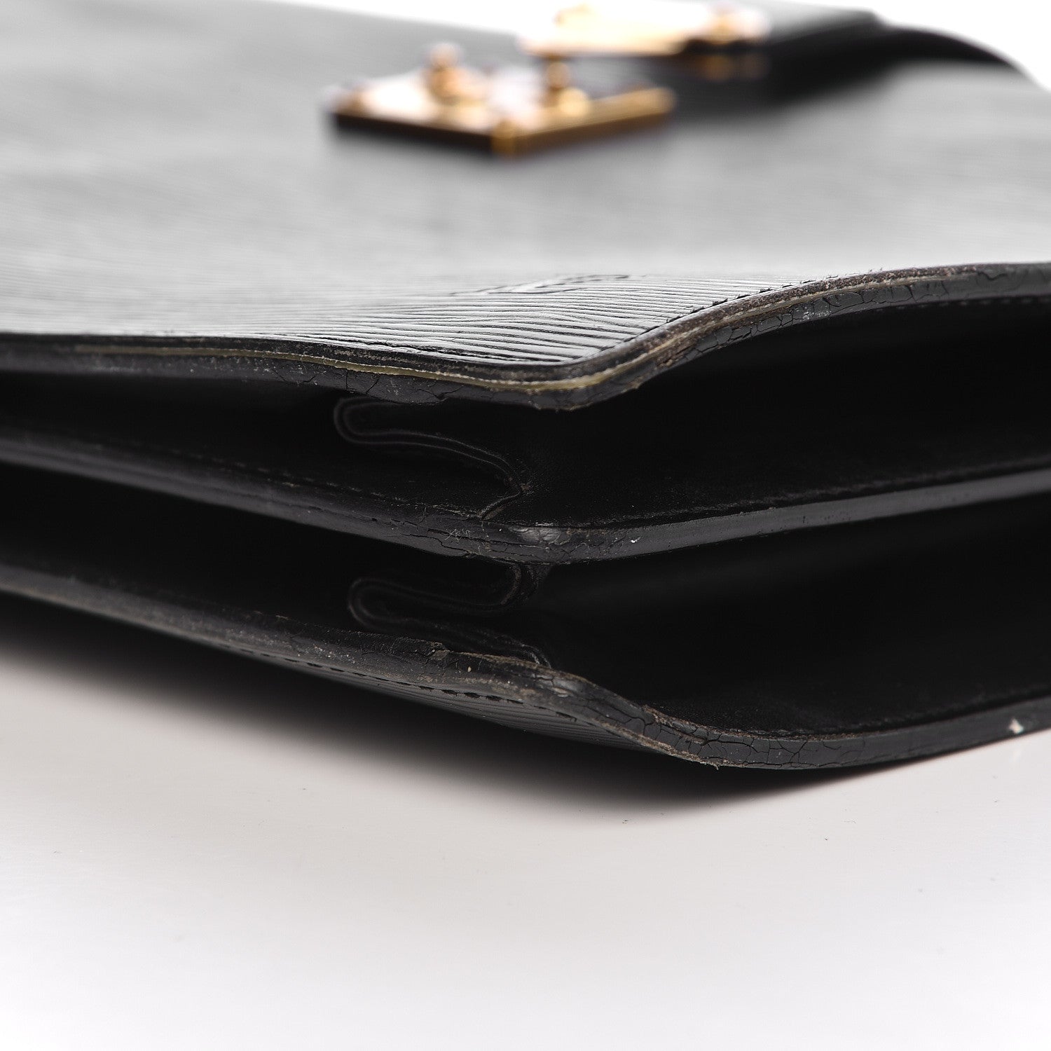 Louis Vuitton Epi Serviette Fermoir Briefcase Black 21 of 23