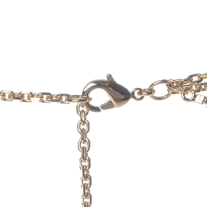 Christian Dior Metal Pearl CD Multi Strand Necklace Gold 4 of 4
