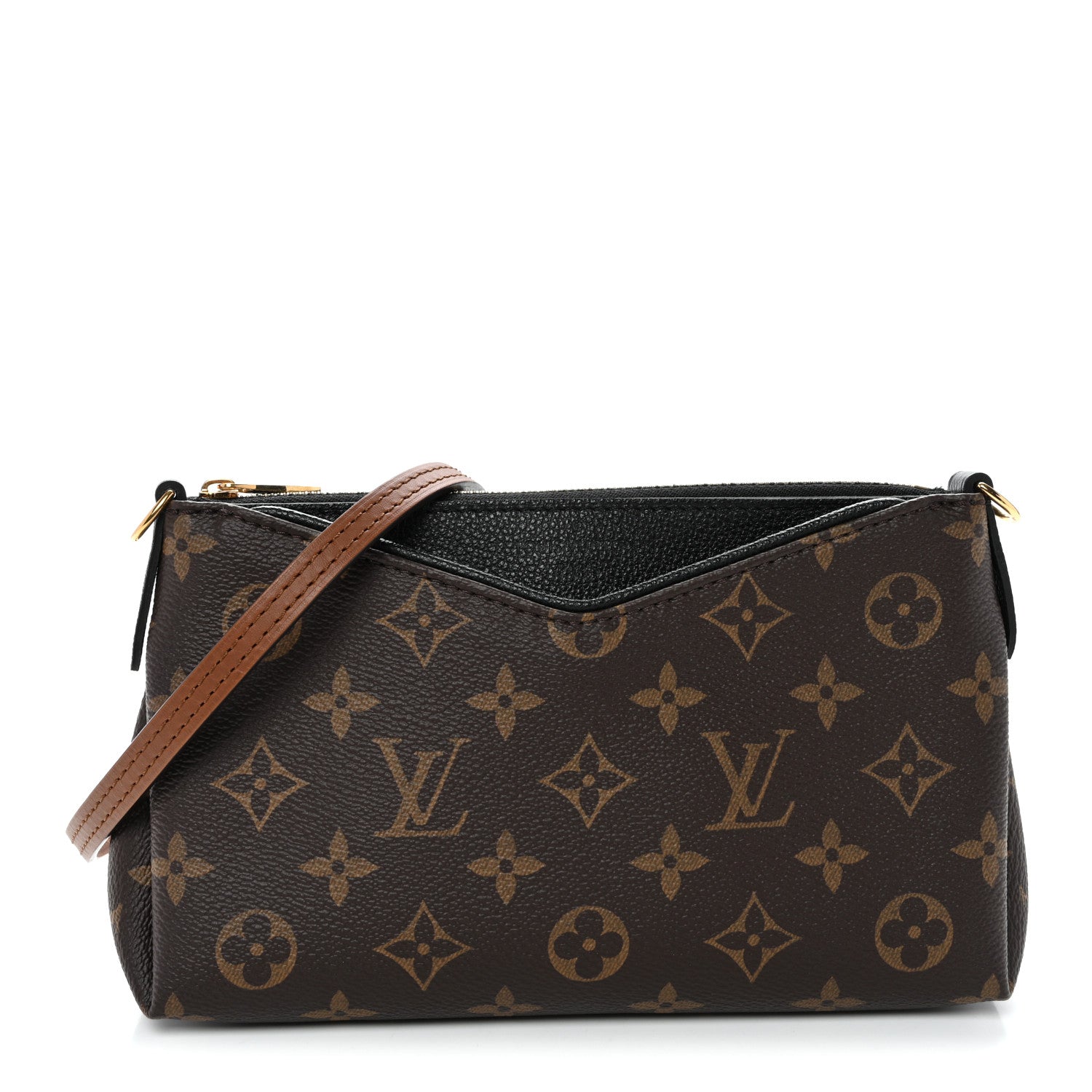 Louis Vuitton Monogram Pallas Clutch Black 1 of 9
