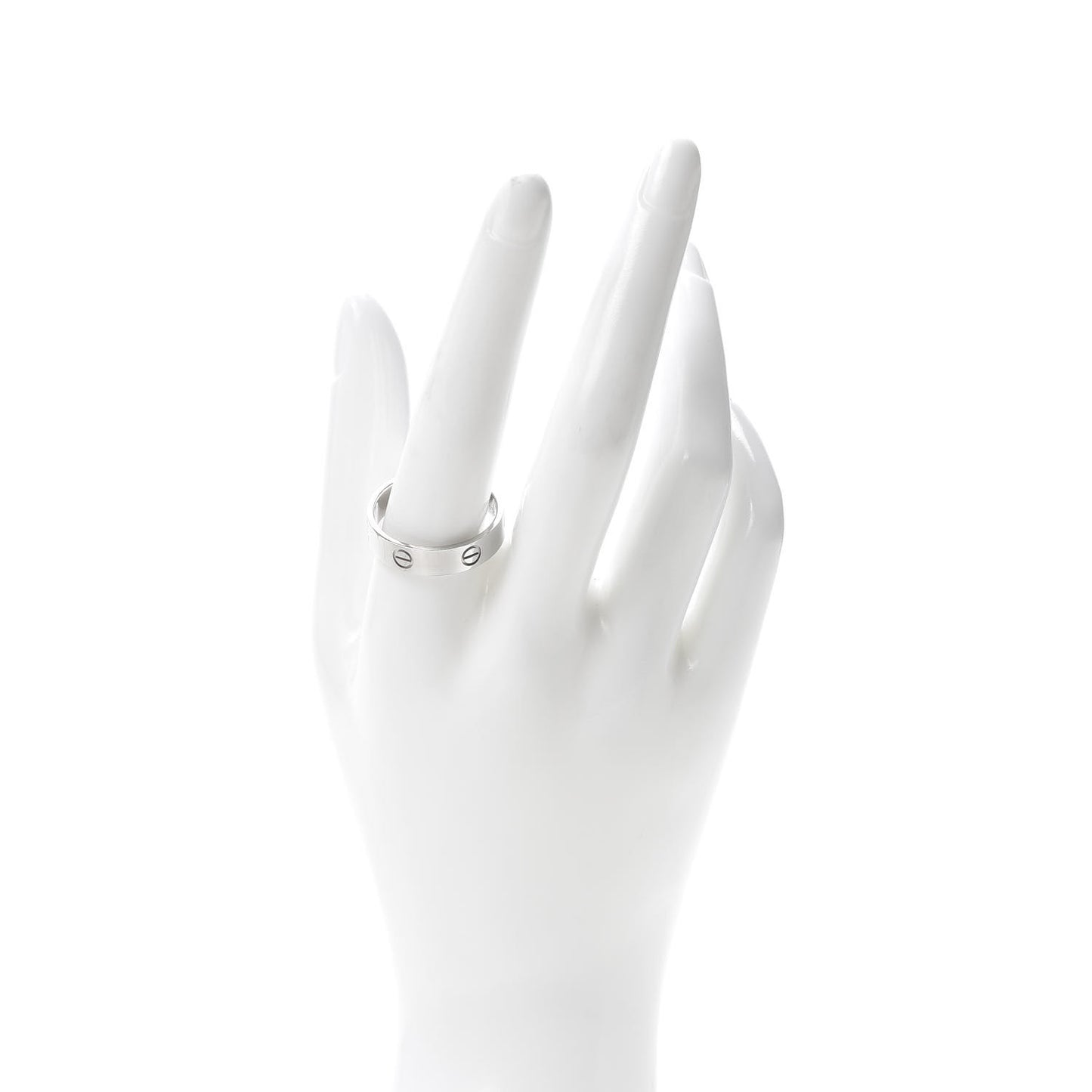 18K White Gold 5.5mm LOVE Ring 65 11