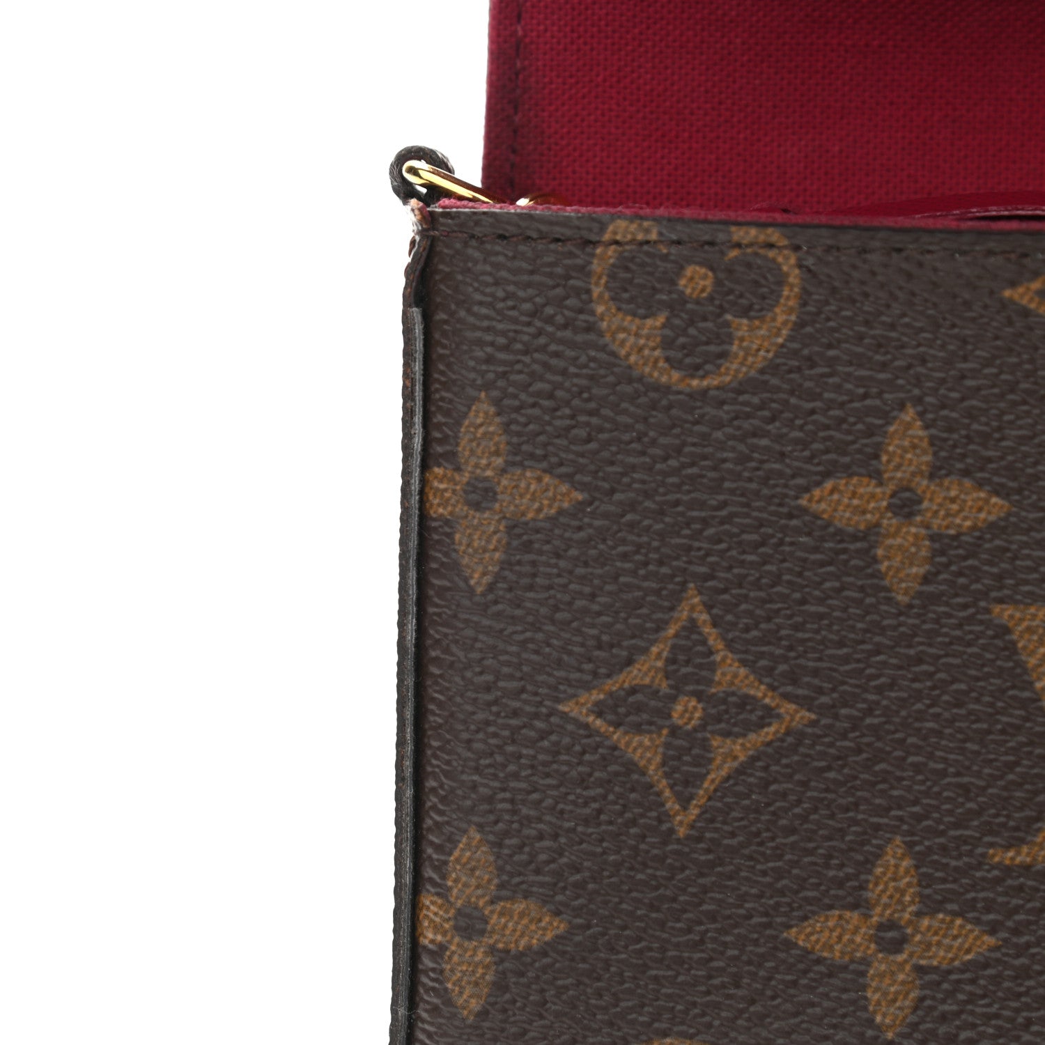 Louis Vuitton Monogram Pochette Felicie Chain Wallet Fuchsia 12 of 12